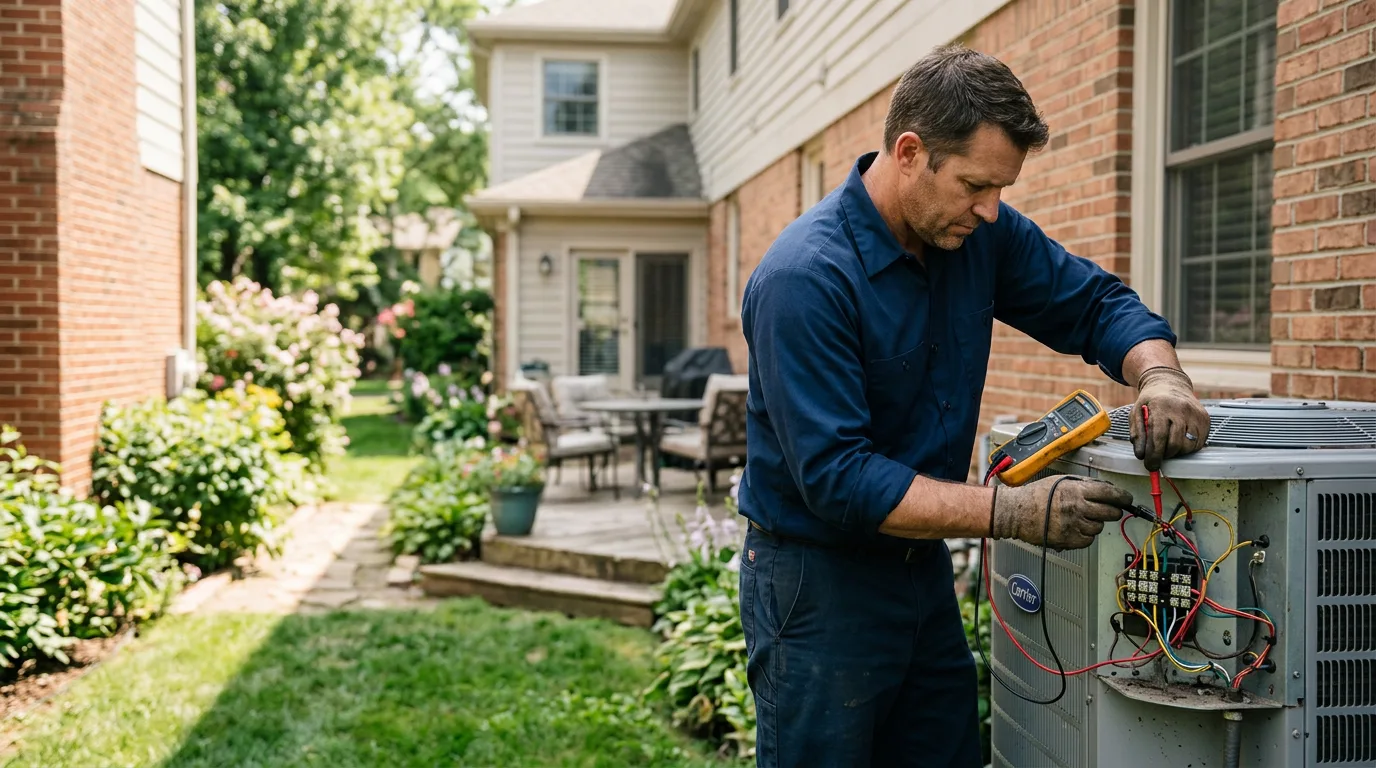 HVAC technician working near Troutdale, OR